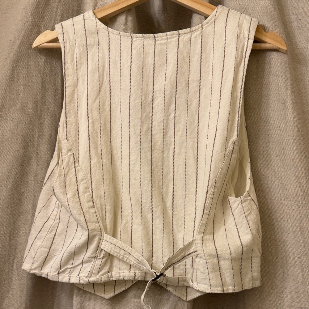 Free people WE THE FREE Button-Down Vest size large - Picture 5 of 8